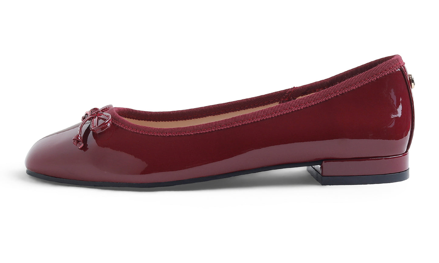 Feversole Women's Square Toe Low Heel Bow Tie Dress Pump Shoes