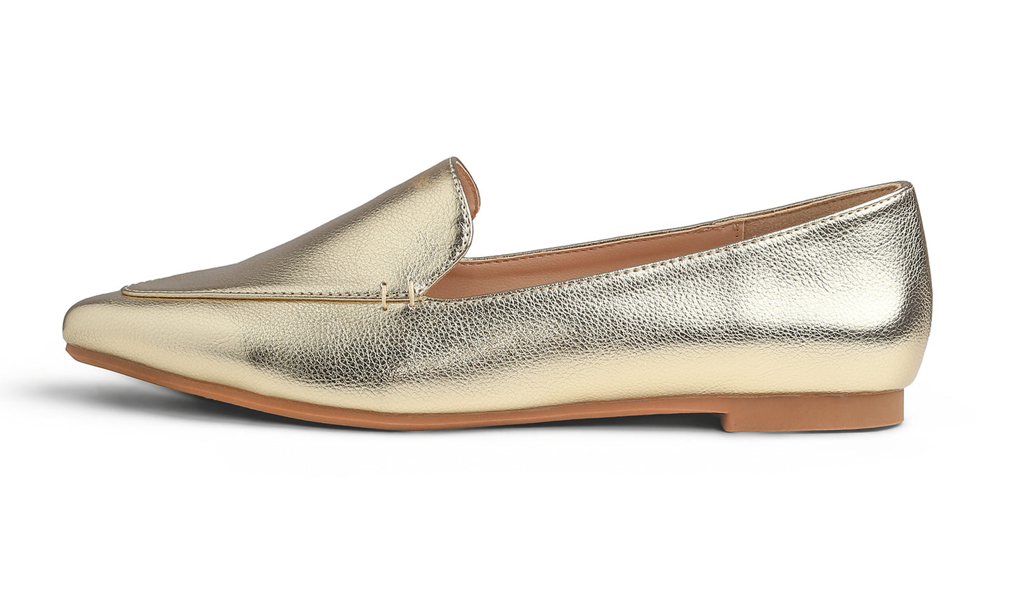 Feversole Women's Loafer Flat Pointed Fashion Slip On Comfort Driving Office Shoes