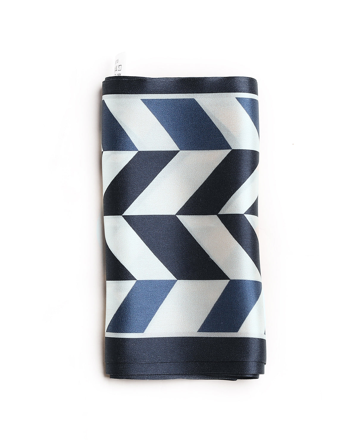 BREEZE NOUTHERLY Women's 100% Pure Mulberry Silk Scarf Double Sided Rectangle Tie Head Neck Waist Strip-17X150 Navy Ivory Wheatear
