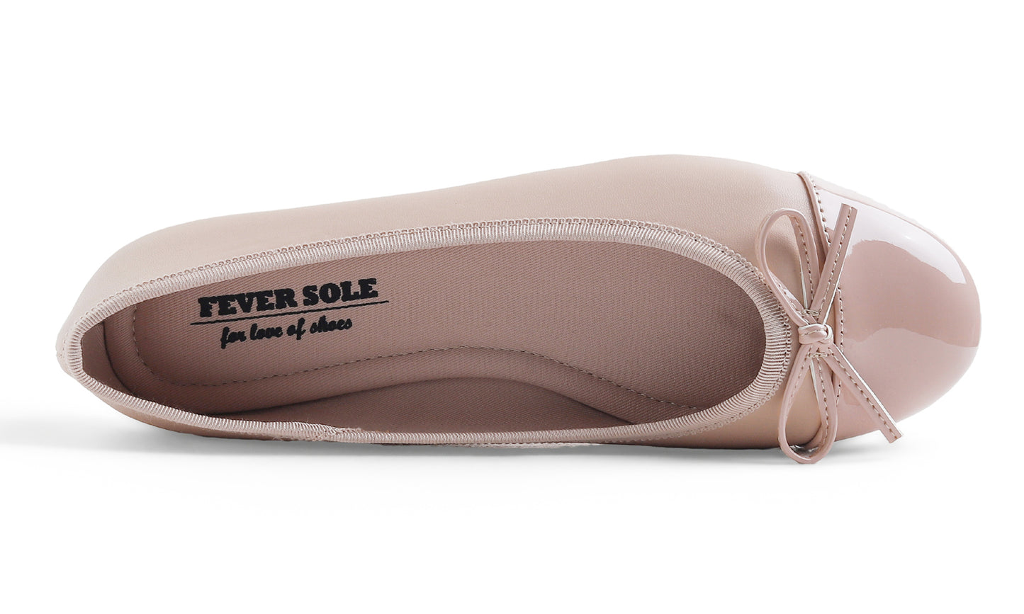 Feversole Ballet Flat - Nude