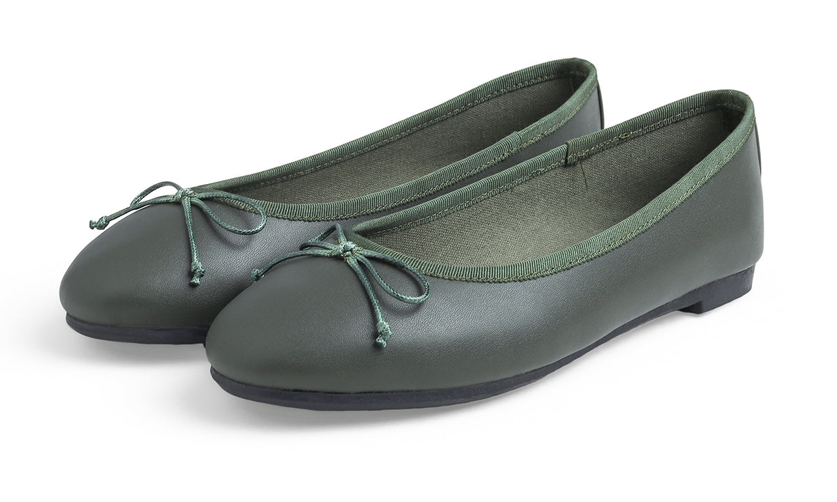 Feversole Women's Bow Tie Fashion Dress Slip On Shoes Round Toe Ballet Flat Vegan Leather