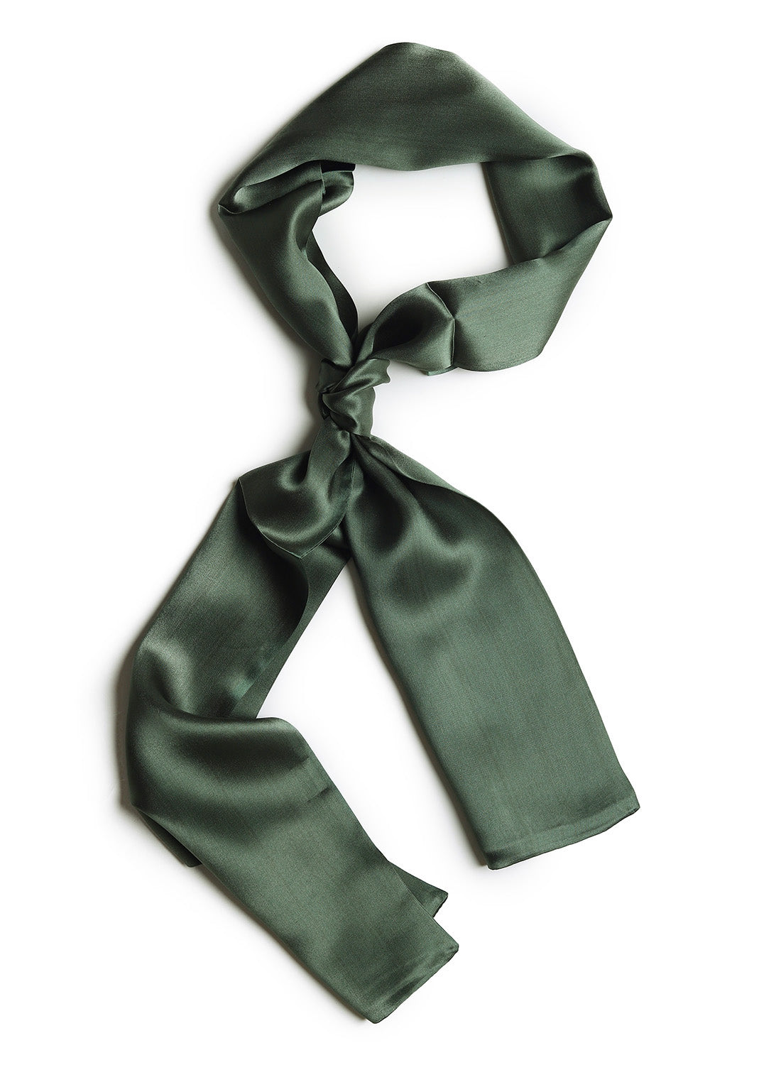 BREEZE NOUTHERLY Women's 100% Pure Mulberry Silk Scarf Double Sided Rectangle Tie Head Neck Waist Strip -15X150 Solid Oliver