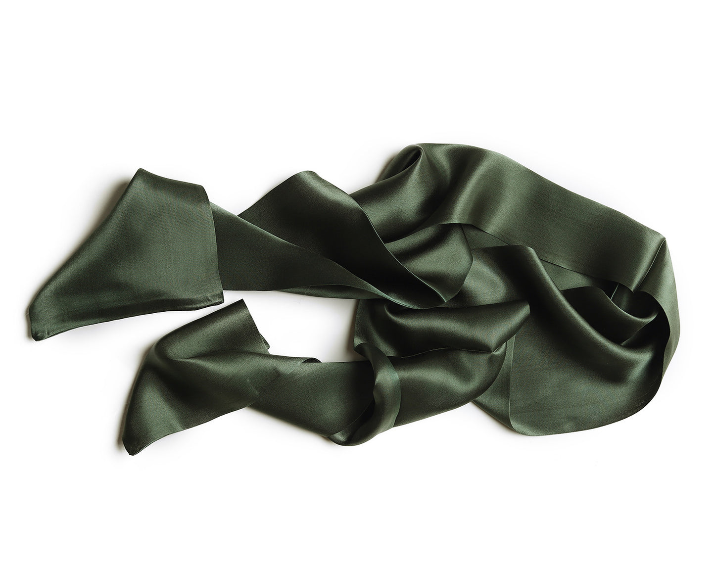 BREEZE NOUTHERLY Women's 100% Pure Mulberry Silk Scarf Double Sided Rectangle Tie Head Neck Waist Strip -15X150 Solid Oliver