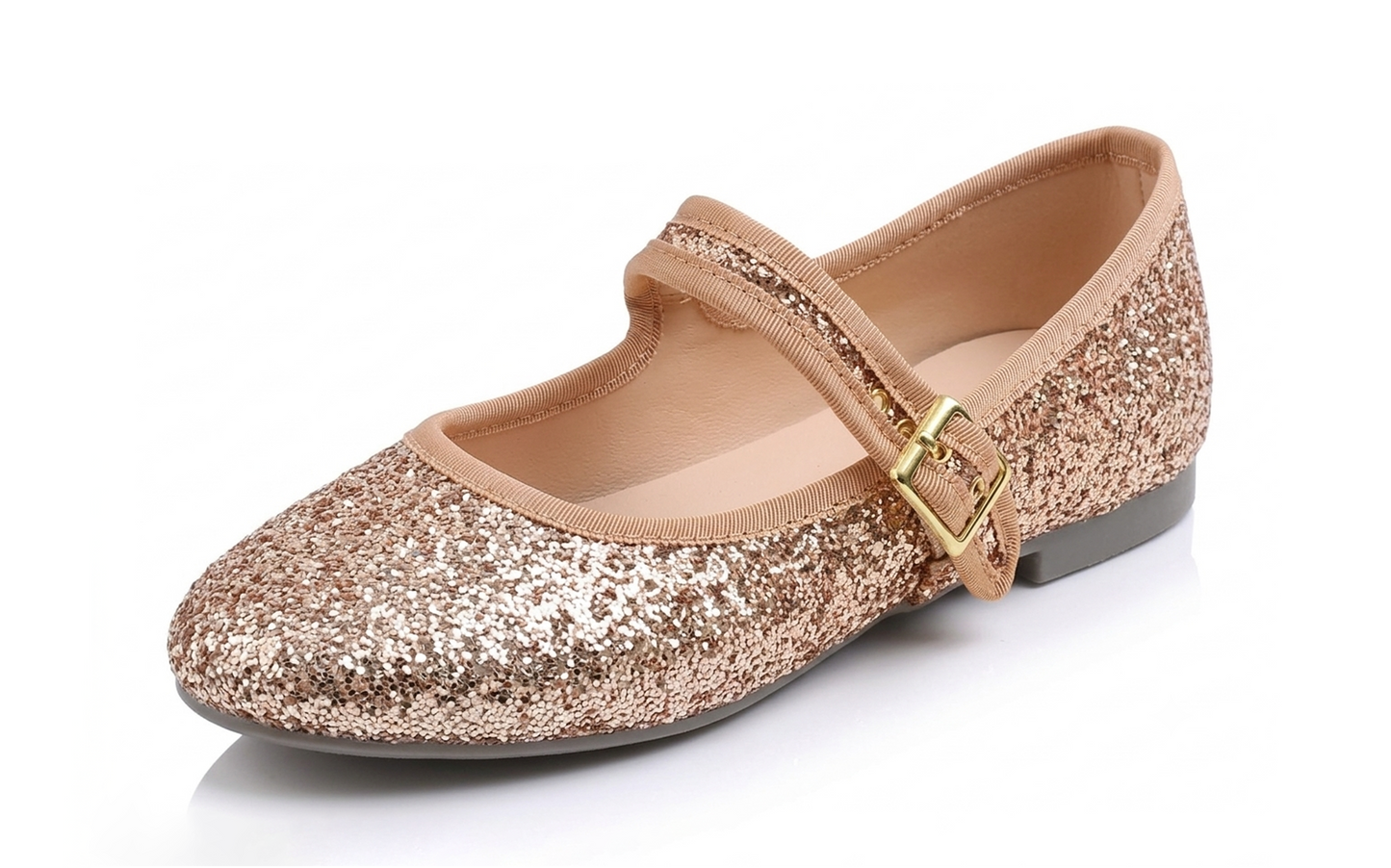 Feversole Women's Soft Cushion Extra Padded Comfort Round Toe Mary Jane Metal Buckle Fashion Ballet Flats Walking Shoes