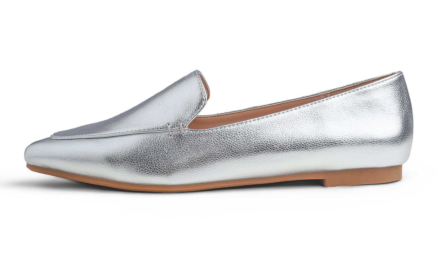 Feversole Women's Loafer Flat Pointed Fashion Slip On Comfort Driving Office Shoes