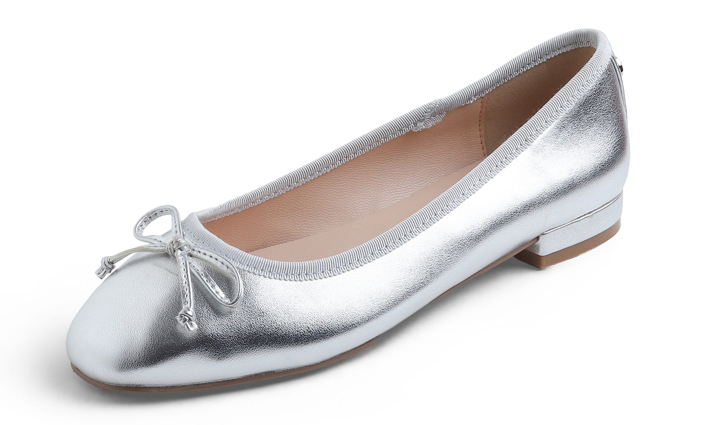 Feversole Women's Square Toe Low Heel Bow Tie Dress Pump Shoes