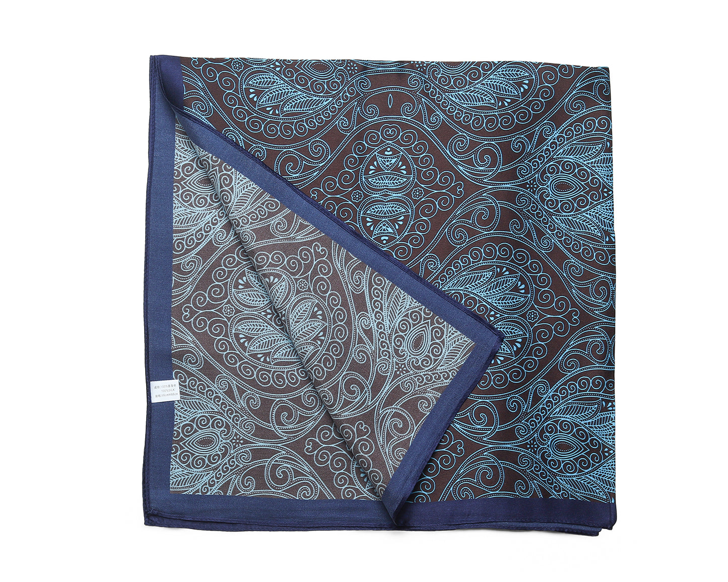 BREEZE NOUTHERLY 100% Mulberry Silk Square Scarf for Women, 26'' Versatile Hair Neck Bag Scarf Luxury Gift