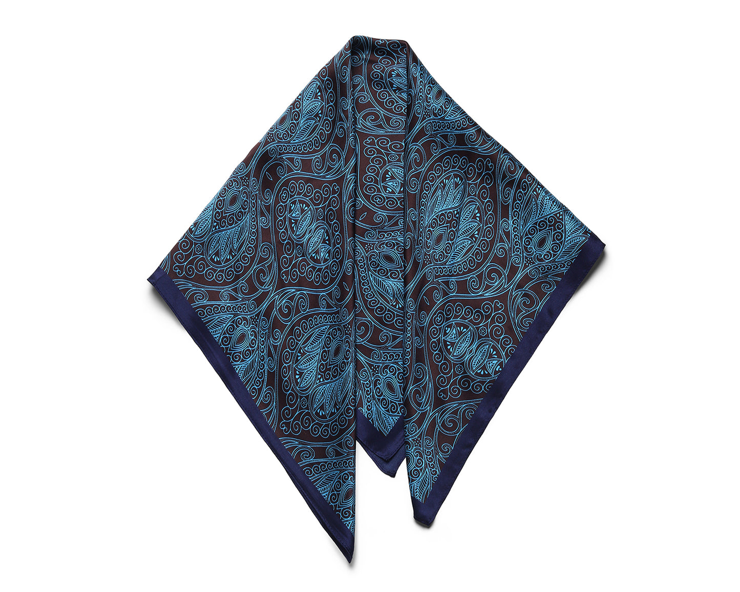 BREEZE NOUTHERLY 100% Mulberry Silk Square Scarf for Women, 26'' Versatile Hair Neck Bag Scarf Luxury Gift