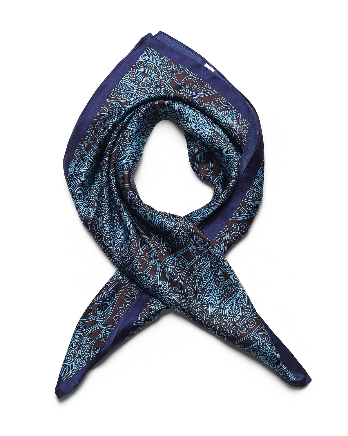 BREEZE NOUTHERLY 100% Mulberry Silk Square Scarf for Women, 26'' Versatile Hair Neck Bag Scarf Luxury Gift