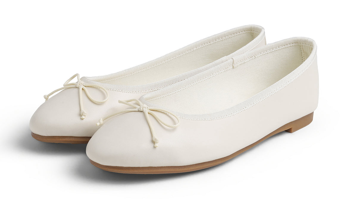 Feversole Women's Bow Tie Fashion Dress Slip On Shoes Round Toe Ballet Flat Vegan Leather
