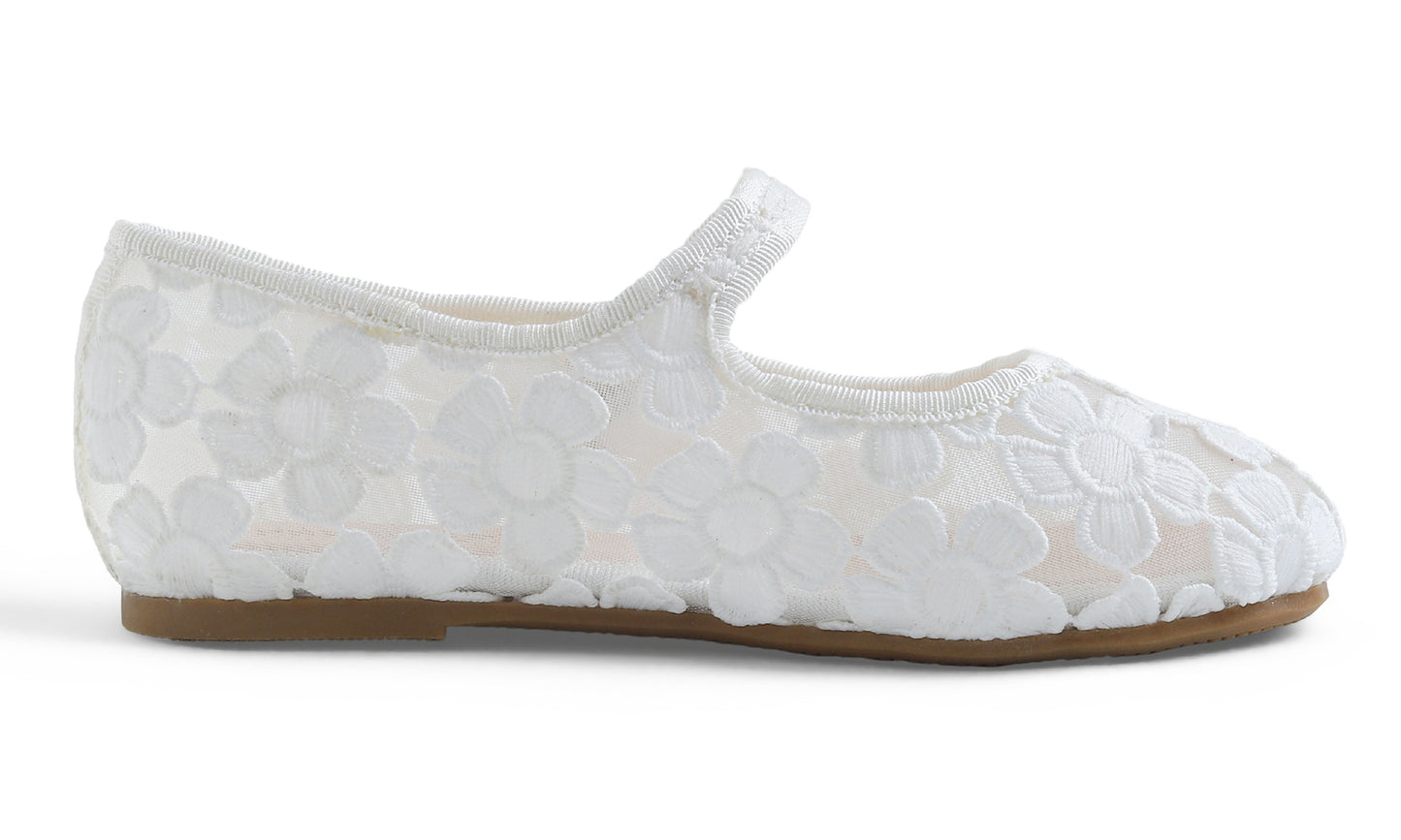 Feversole Ballet Flat - White