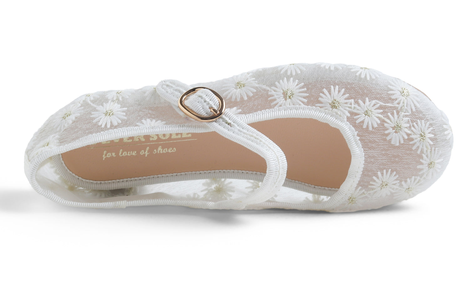 Feversole Ballet Flat - White