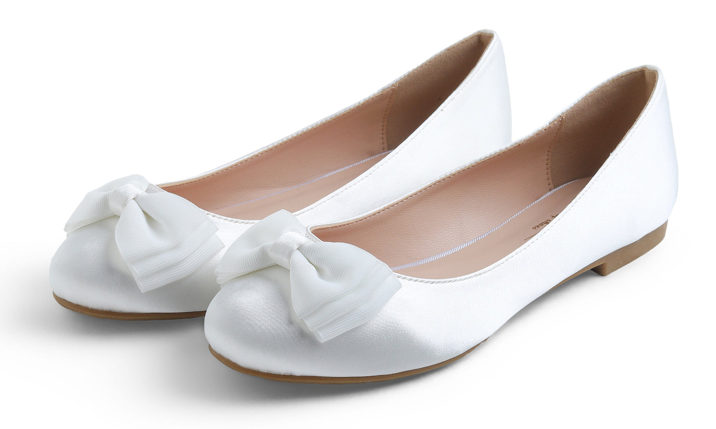 Feversole Ballet Flat - White