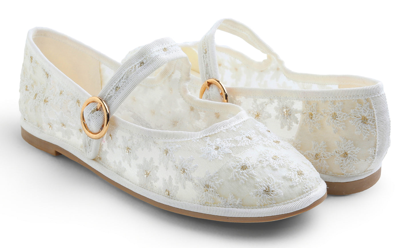 Feversole Mary Jane Flat - White