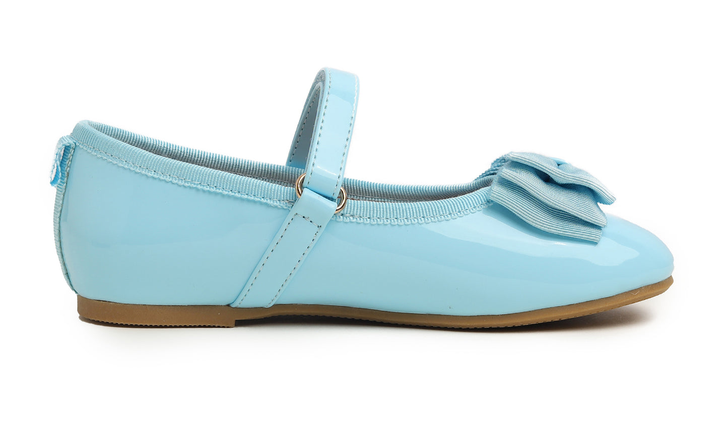 Feversole Girls Cute Dress Mary Jane Shoes Soft Party Holiday Ballet Bow Tie Patent Vegan Leather