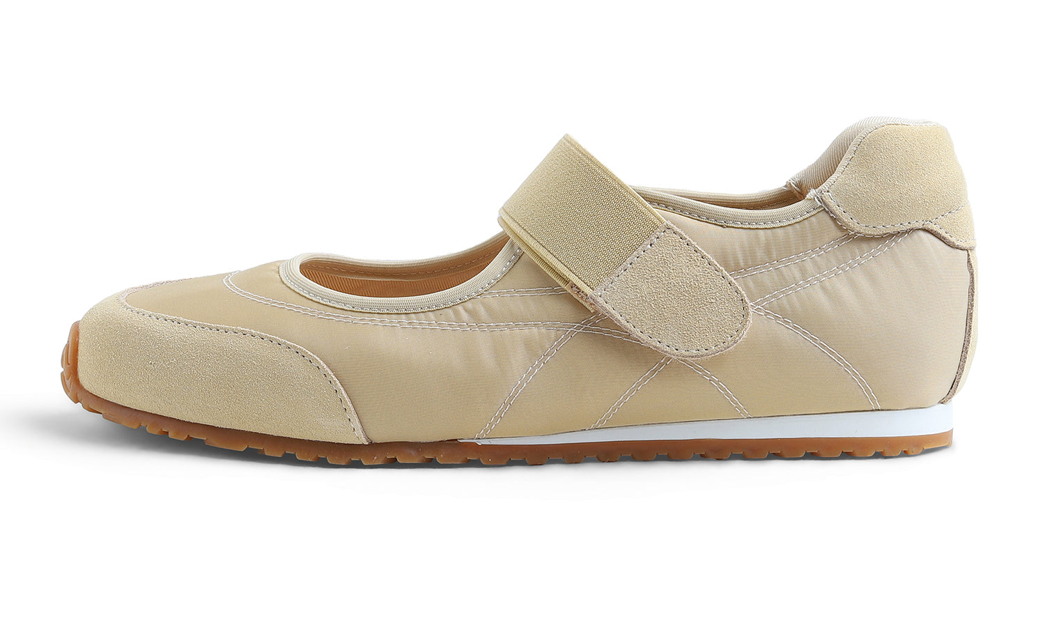 Feversole Mary Jane Flat - Beige