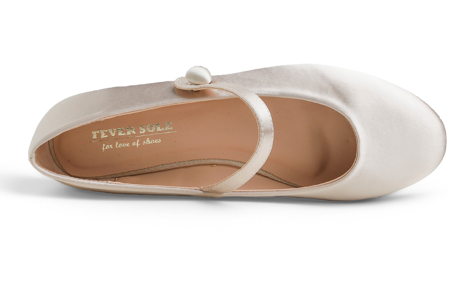 Feversole Mary Jane Flat - Beige
