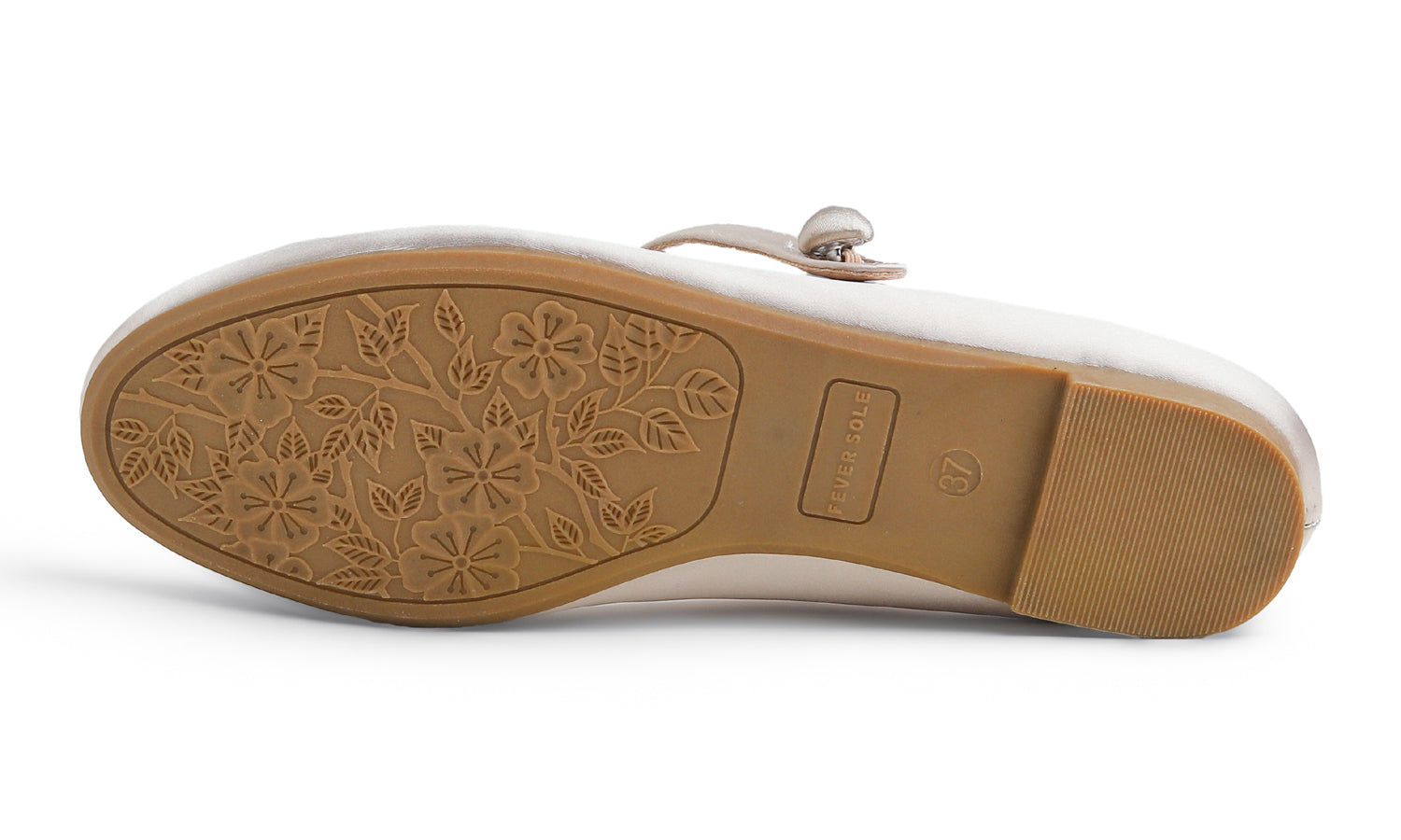 Feversole Mary Jane Flat - Beige