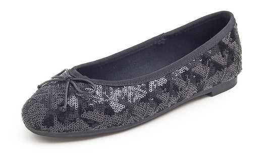 Feversole Women's Bling Soft Cushioned Comfort Flats Sparkle Party Ballets Sequin Diamond