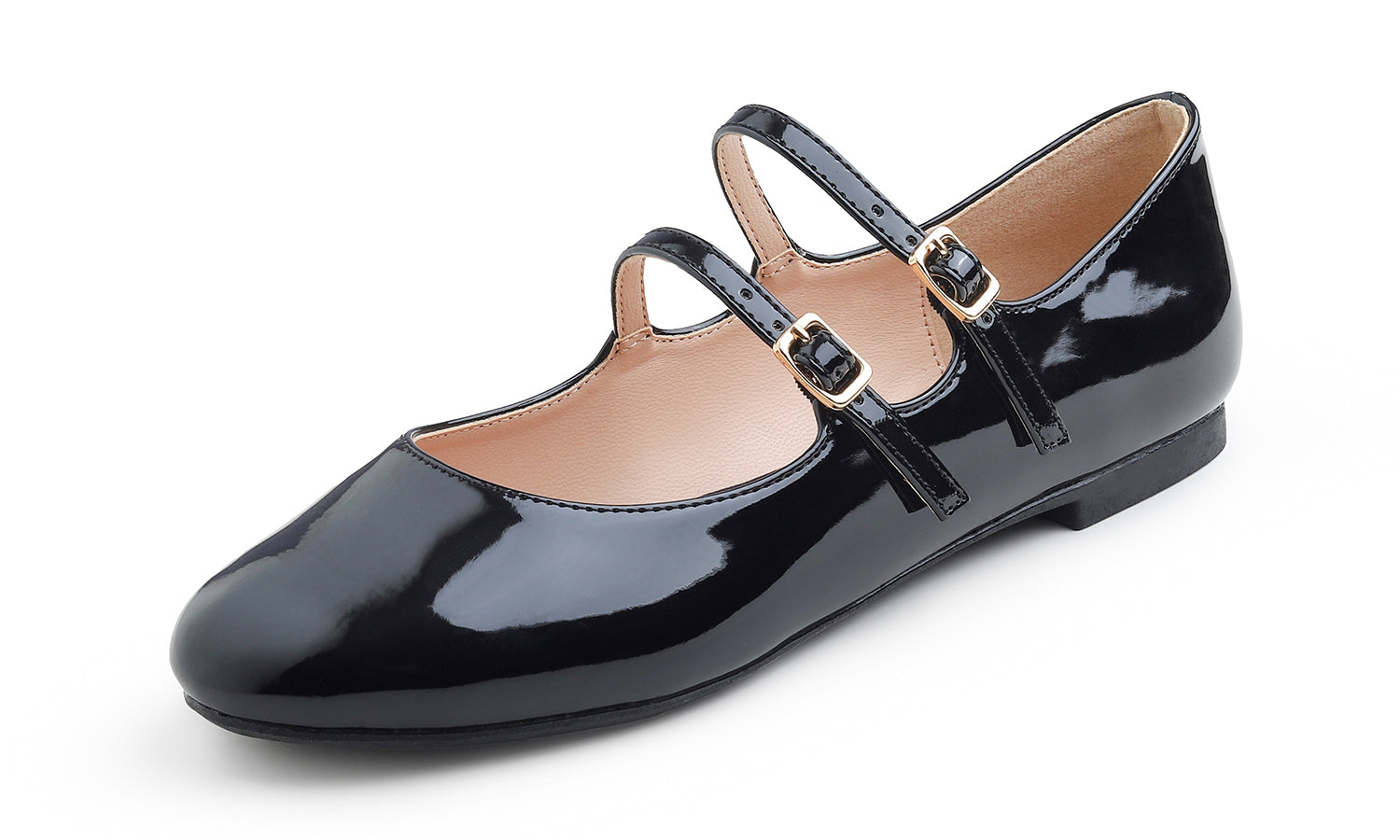 Feversole Mary Jane Flat - Black
