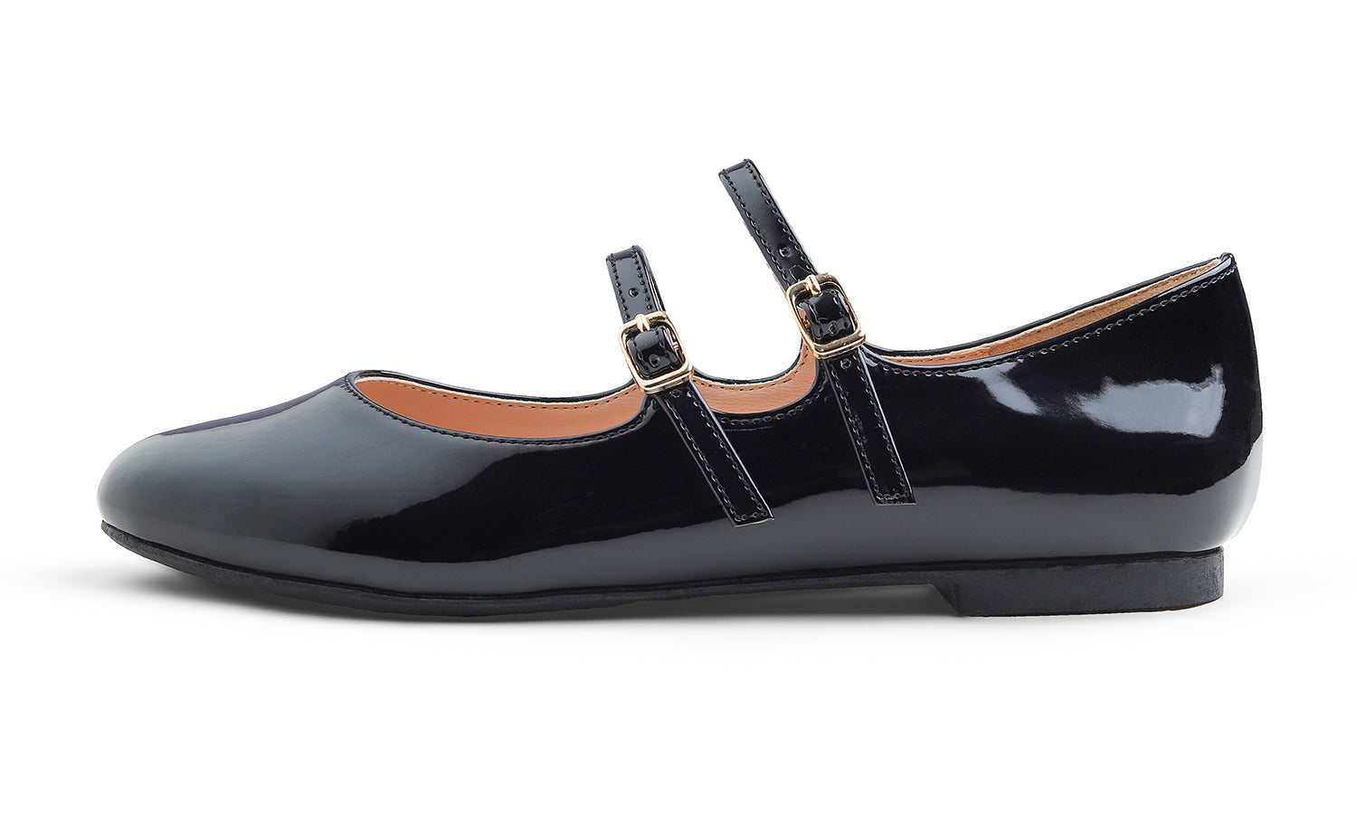 Feversole Mary Jane Flat - Black