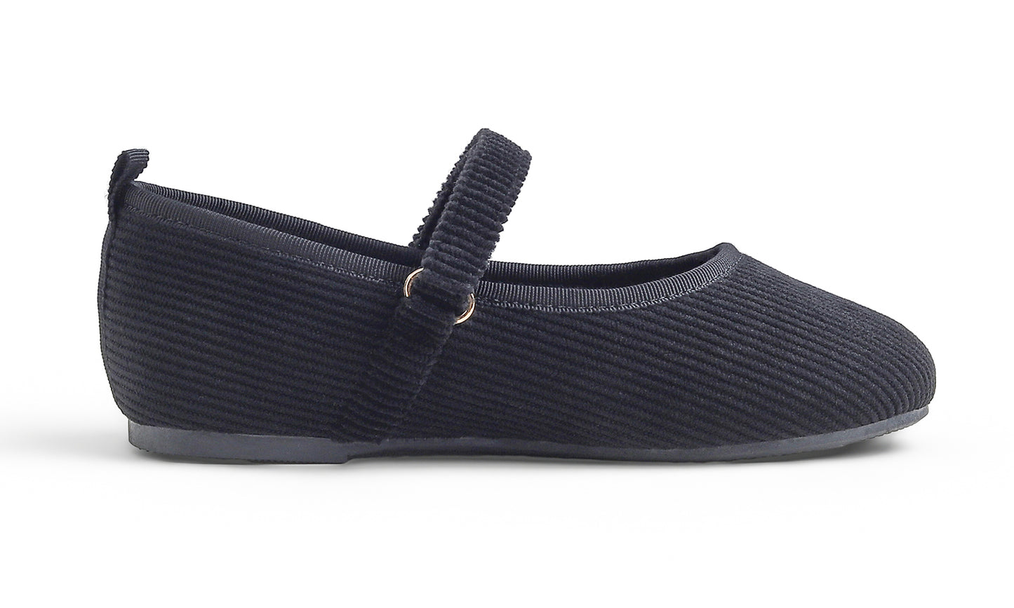 Feversole Girls Cute Dress Mary Jane Shoes Soft Sunday Holiday Ballet Flats Corduroy