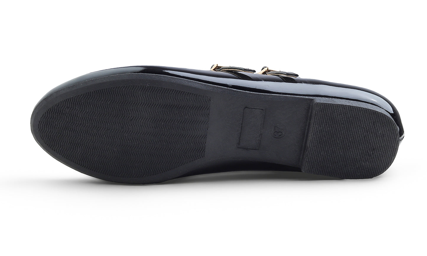 Feversole Mary Jane Flat - Black