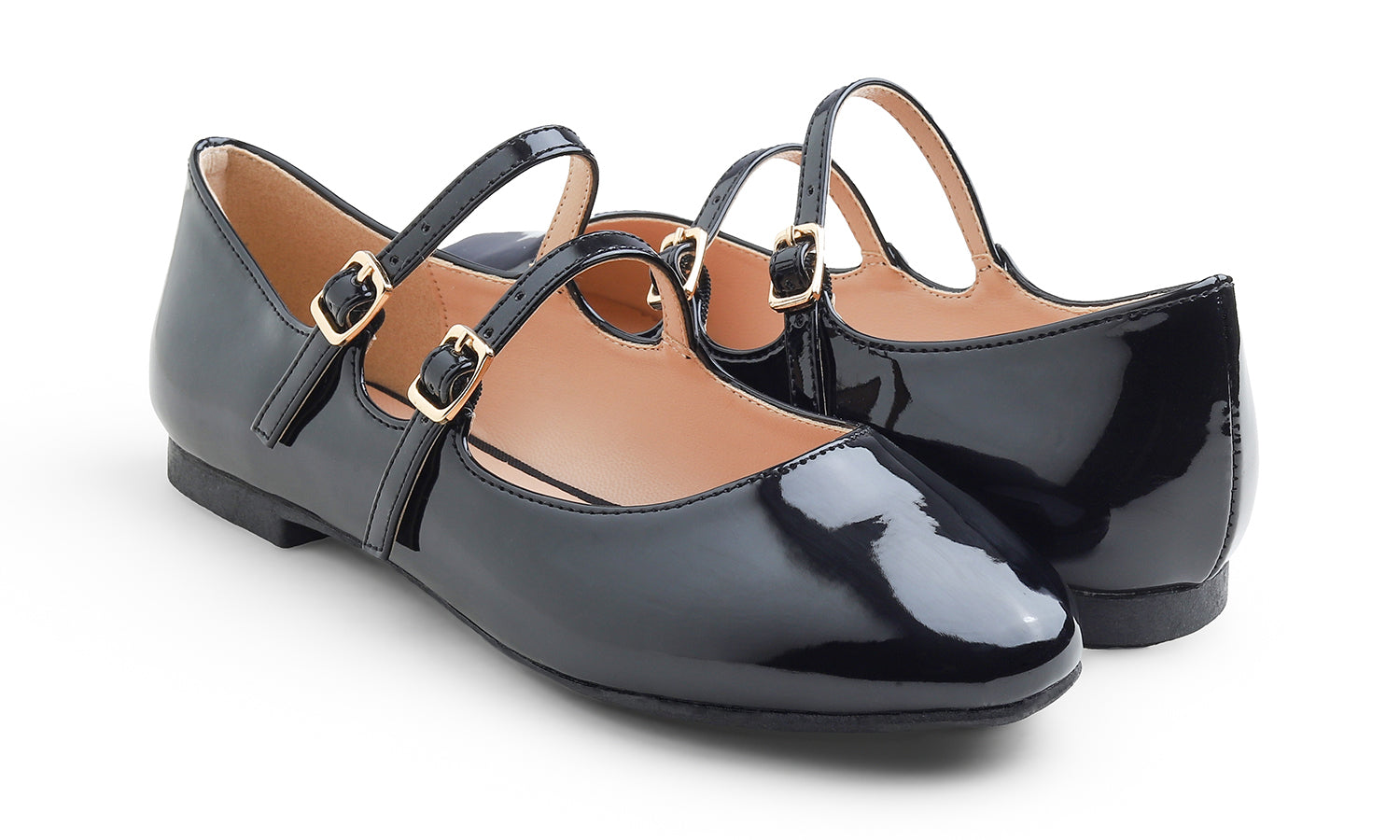 Feversole Mary Jane Flat - Black