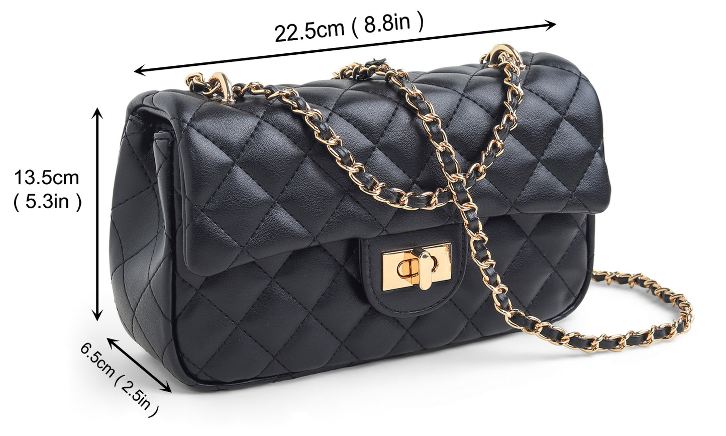 Feversole Crossbody Bag - Black