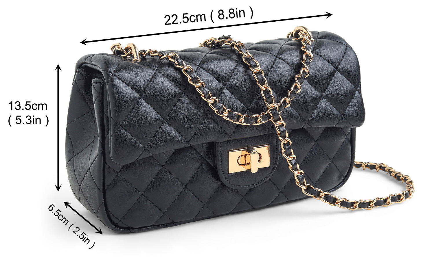 Feversole Crossbody Bag - Black