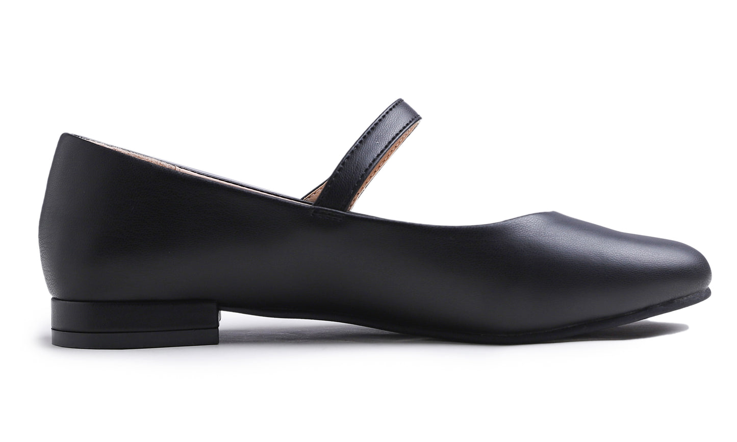 Feversole Mary Jane Flat - Black