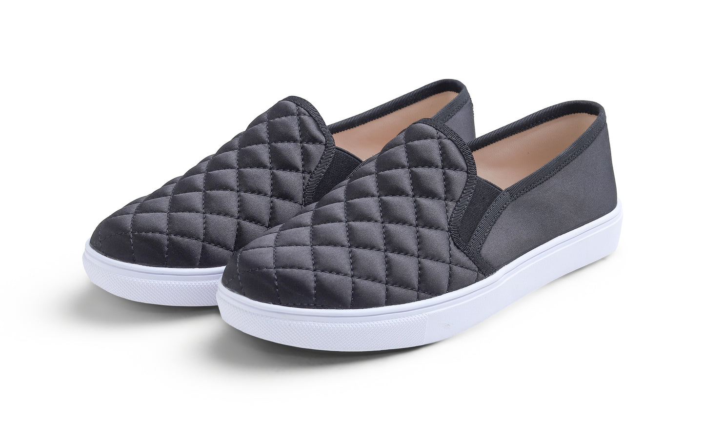 Feversole Loafer - Black Satin