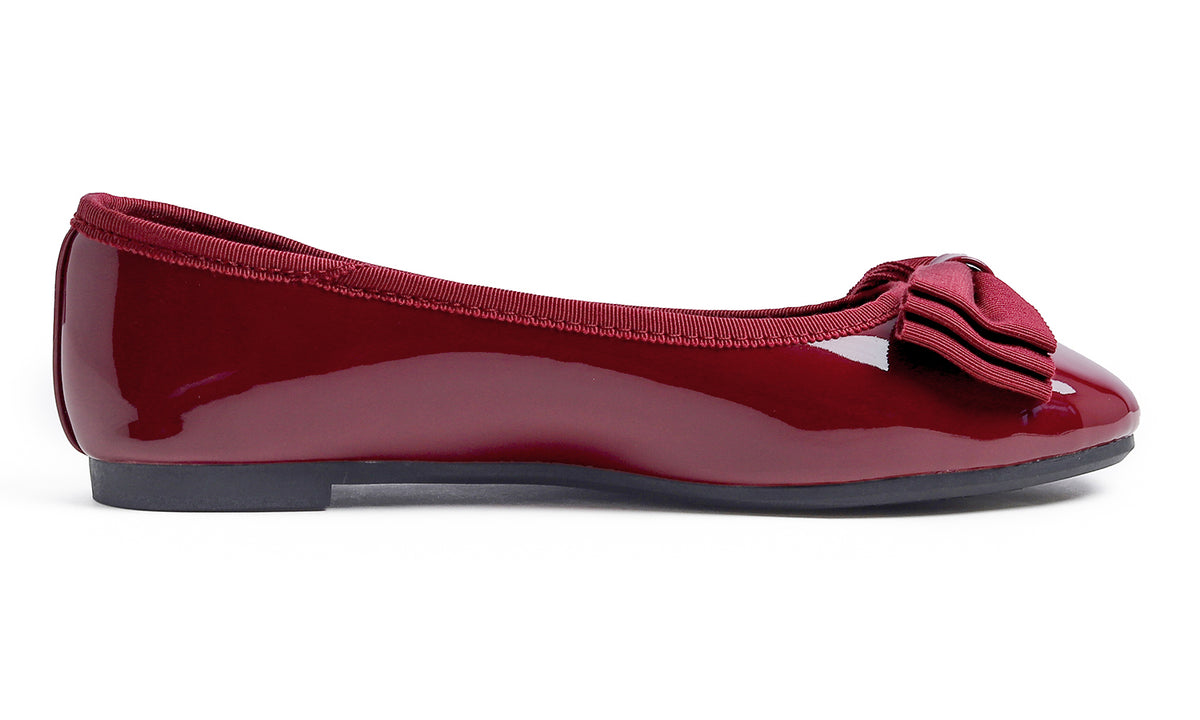 Feversole Women's Round Toe Cute Bow Trim Ballet Flats Dolly Shoes