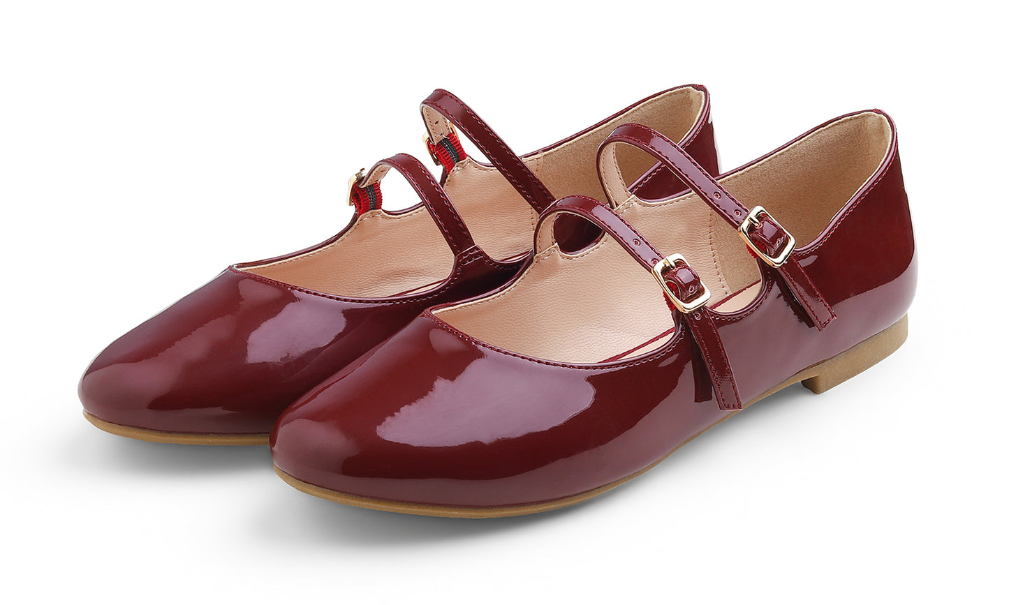 Feversole Slip-On Flat - Burgundy