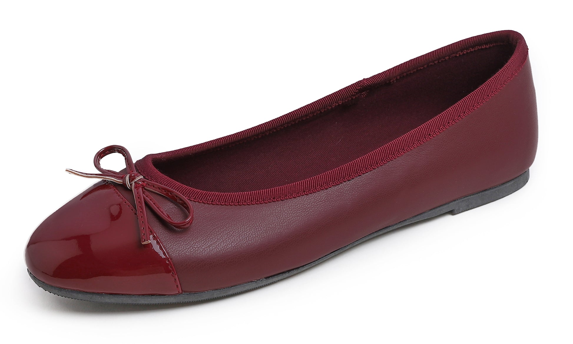 Feversole Ballet Flat - Burgundy