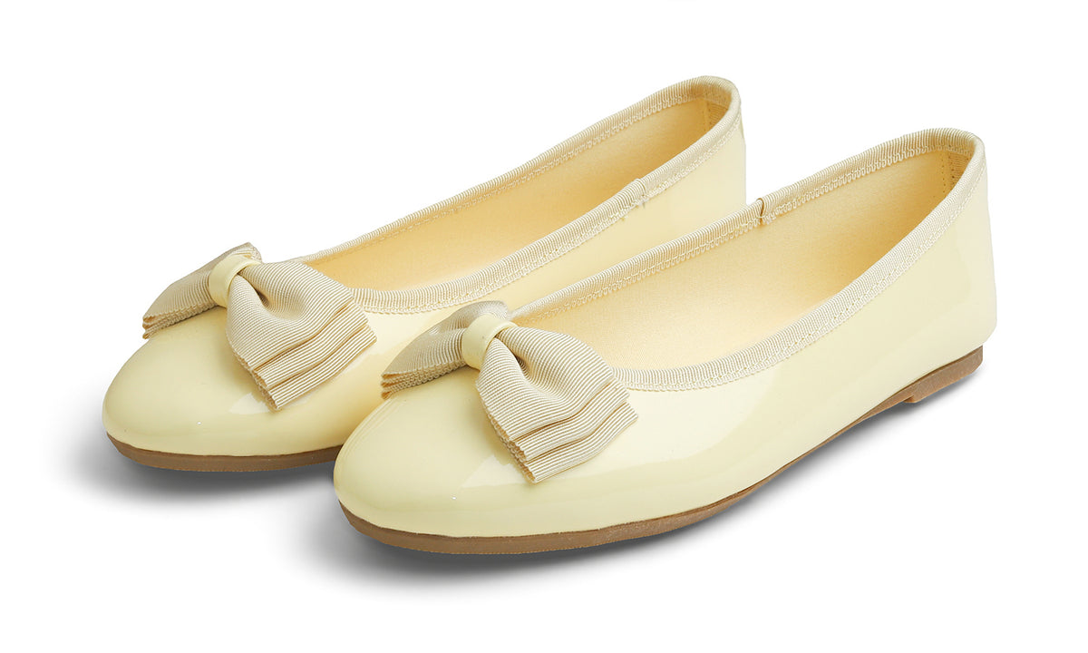 Feversole Women's Round Toe Cute Bow Trim Ballet Flats Dolly Shoes