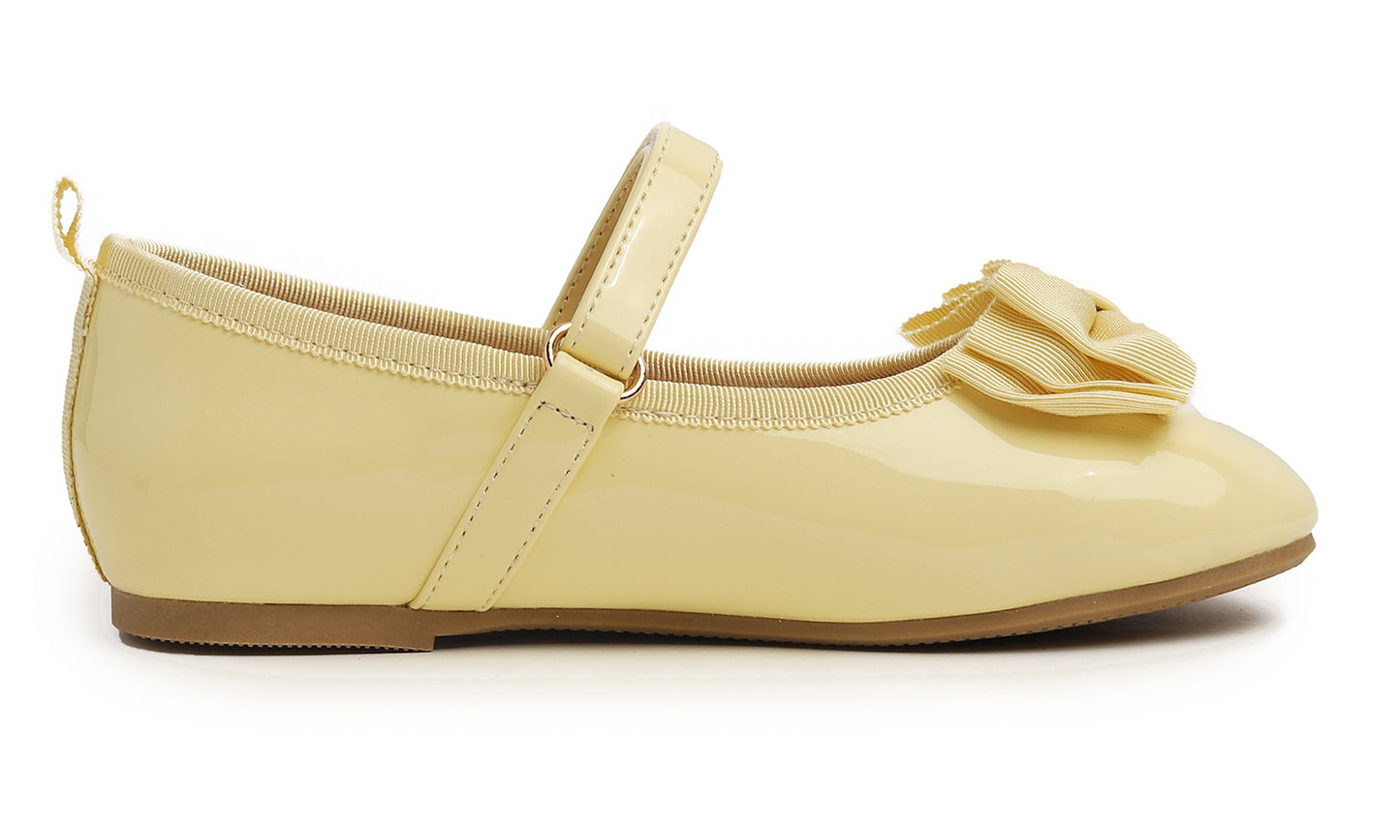Feversole Girls Cute Dress Mary Jane Shoes Soft Party Holiday Ballet Bow Tie Patent Vegan Leather