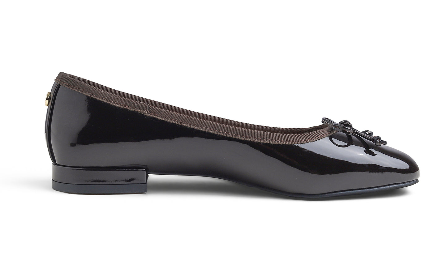 Feversole Women's Square Toe Low Heel Bow Tie Dress Pump Shoes