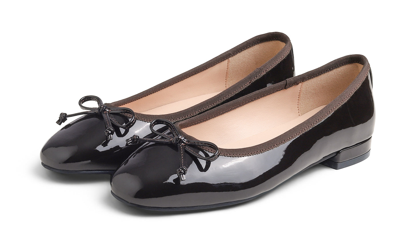 Feversole Women's Square Toe Low Heel Bow Tie Dress Pump Shoes