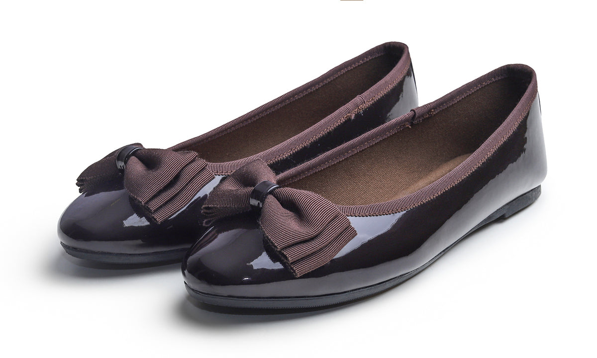 Feversole Women's Round Toe Cute Bow Trim Ballet Flats Dolly Shoes