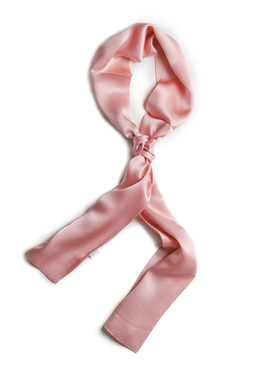 BREEZE NOUTHERLY Women's 100% Pure Mulberry Silk Scarf Double Sided Rectangle Tie Head Neck Waist Strip -17X150 Solid Dirty Pink