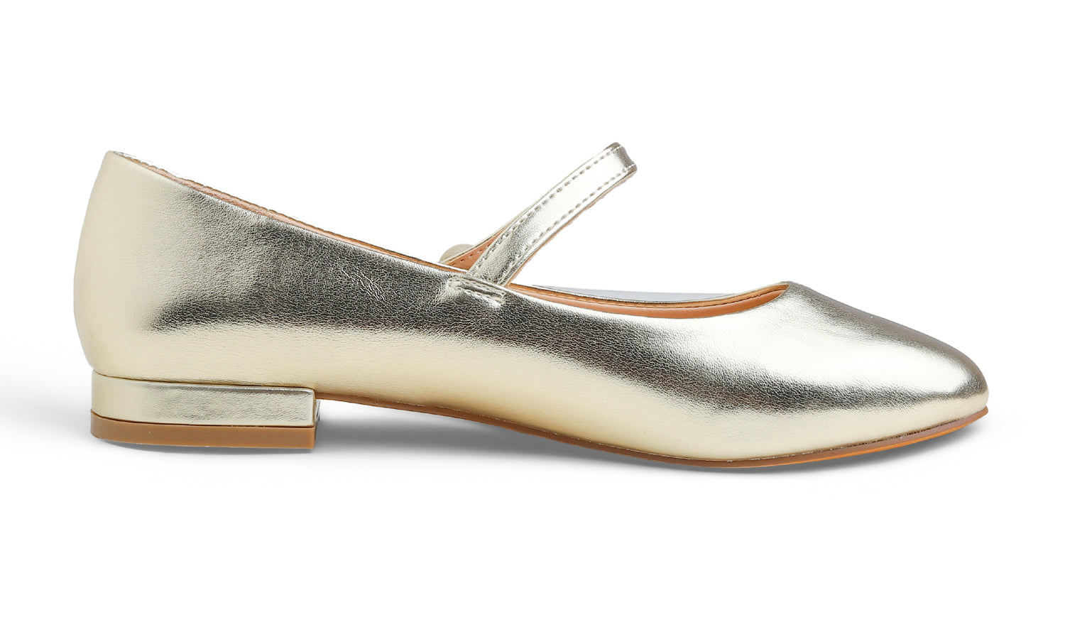 Feversole Slip-On Flat - Gold