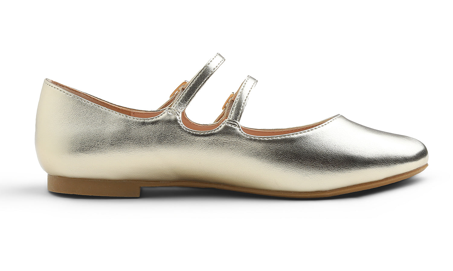 Feversole Slip-On Flat - Gold