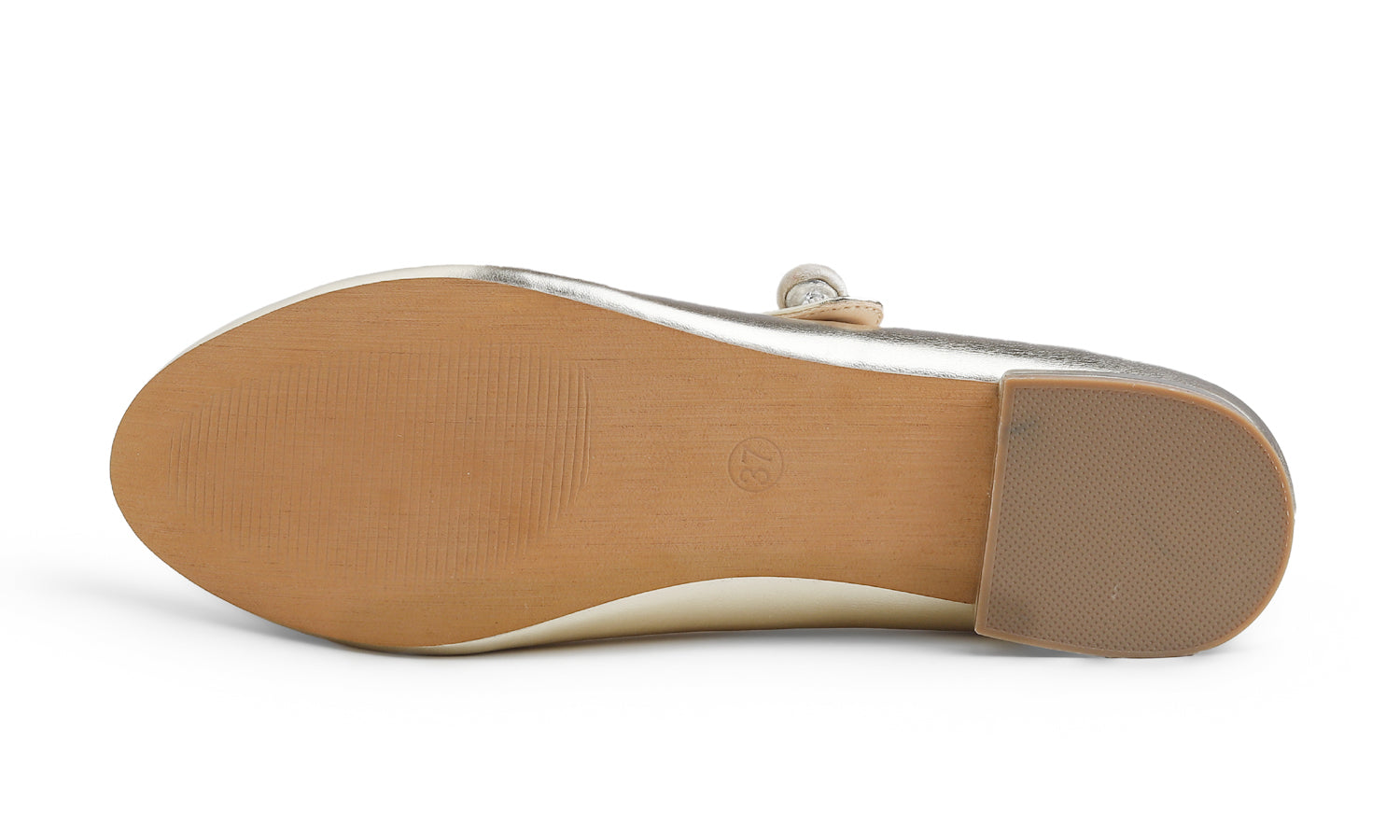 Feversole Slip-On Flat - Gold