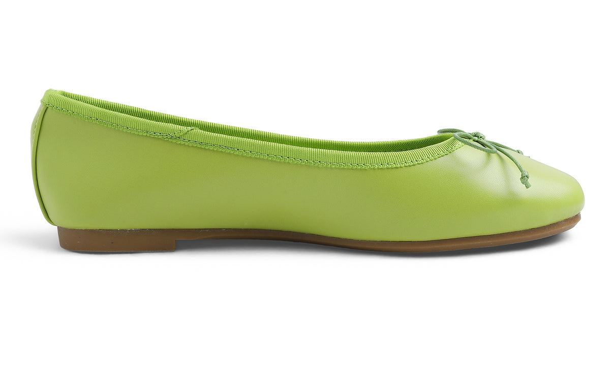 Feversole Women's Bow Tie Fashion Dress Slip On Shoes Round Toe Ballet Flat Vegan Leather