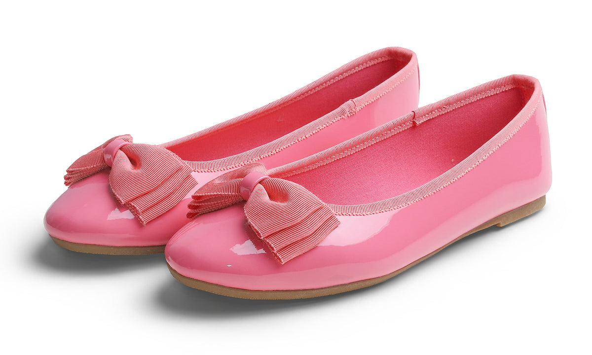 Feversole Women's Round Toe Cute Bow Trim Ballet Flats Dolly Shoes