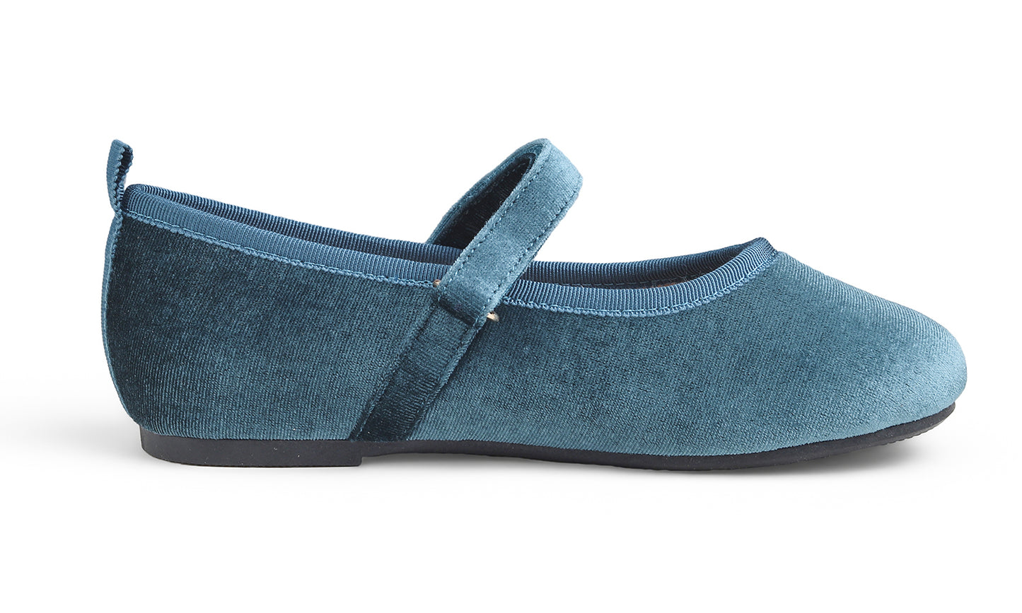 Feversole Girls Cute Dress Mary Jane Shoes Soft Party Holiday Ballet Flats Velvet