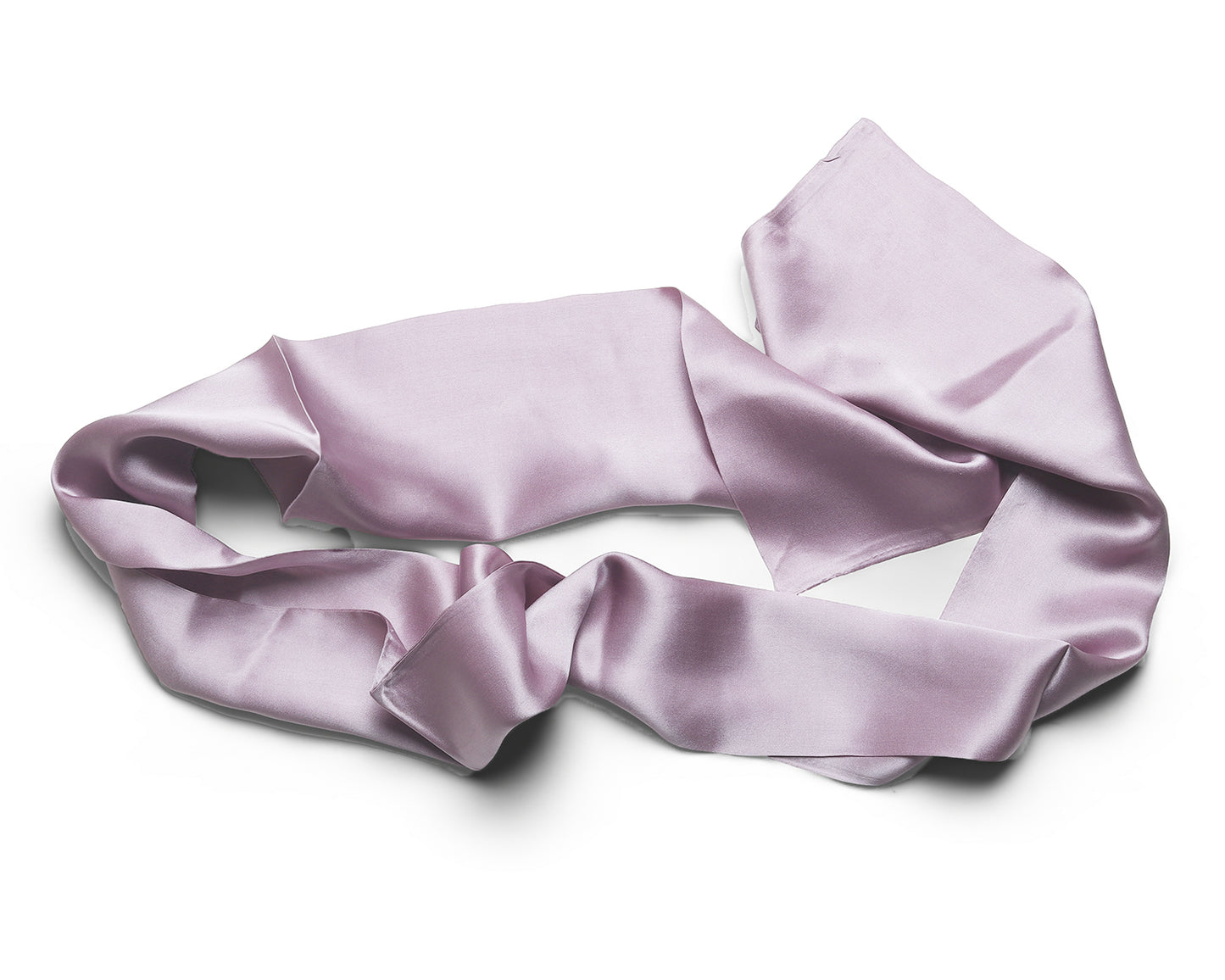 BREEZE NOUTHERLY Women's 100% Pure Mulberry Silk Scarf Double Sided Rectangle Tie Head Neck Waist Strip -17X150 Solid Lilac