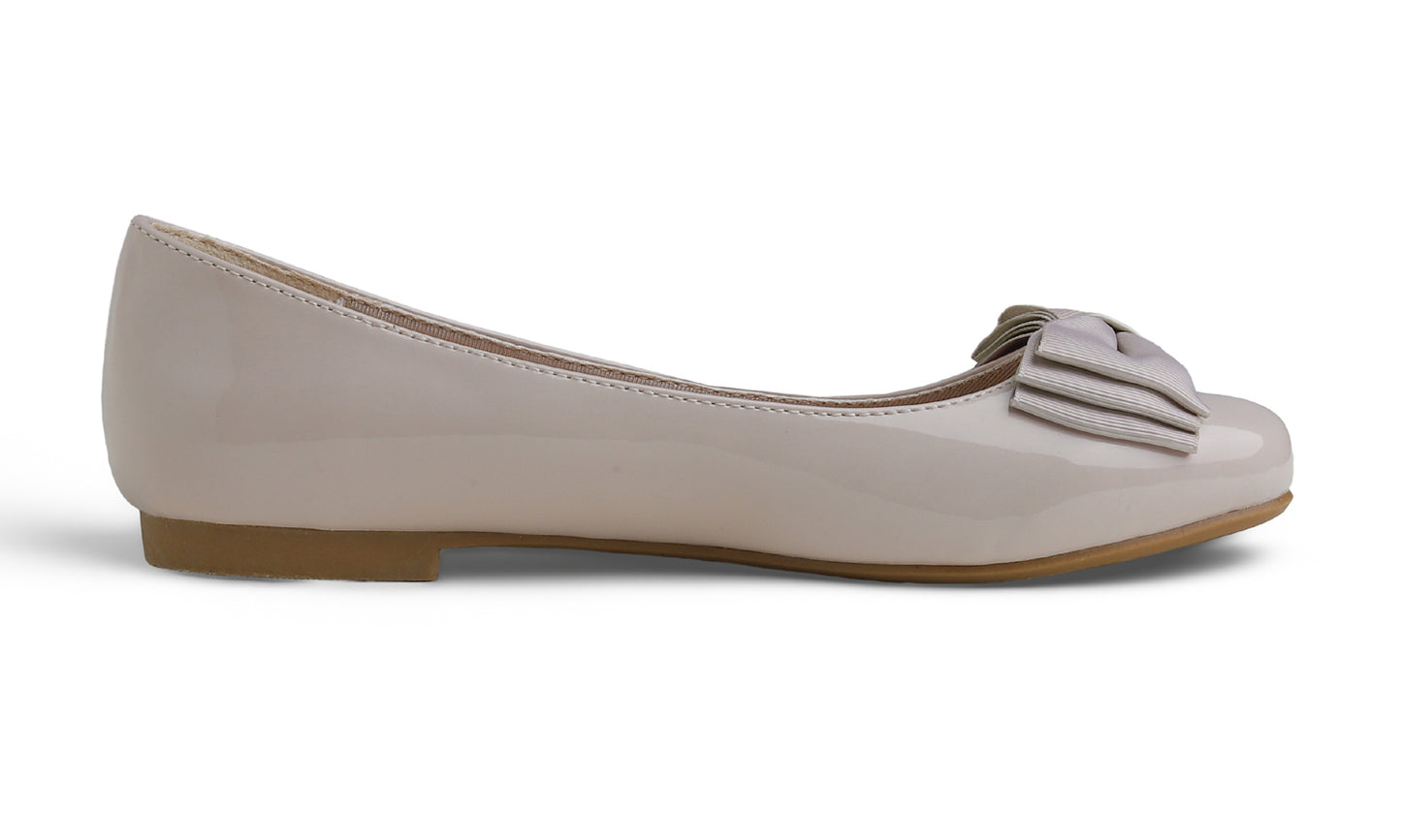 Feversole Women's Round Toe Cute Bow Trim Ballet Flats