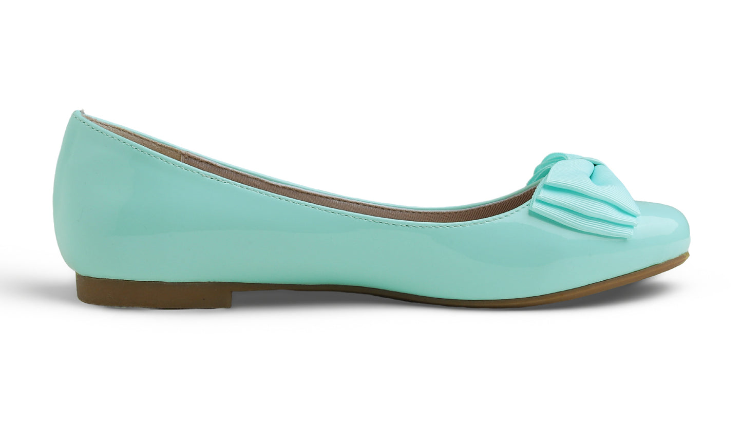 Feversole Women's Round Toe Cute Bow Trim Ballet Flats